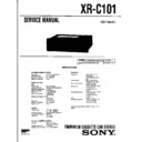 Sony XR-C101 Service Manual