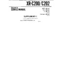 Sony XR-C200, XR-C202 (serv.man2) Service Manual