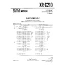 Sony XR-C210 (serv.man3) Service Manual