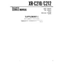 Sony XR-C210, XR-C212 (serv.man2) Service Manual