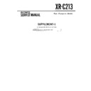 Sony XR-C213 (serv.man3) Service Manual