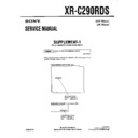 Sony XR-C290RDS (serv.man2) Service Manual