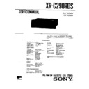 xr-c290rds service manual