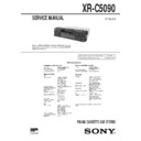 Sony XR-C5090 Service Manual