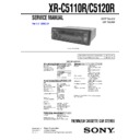 Sony XR-C5110R, XR-C5120R Service Manual