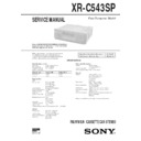 Sony XR-C543SP Service Manual