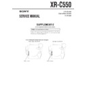 Sony XR-C550 (serv.man2) Service Manual