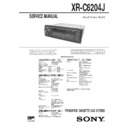 Sony XR-C6204J Service Manual