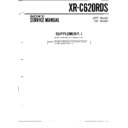 Sony XR-C620RDS (serv.man3) Service Manual
