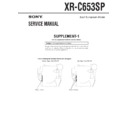 Sony XR-C653SP (serv.man2) Service Manual