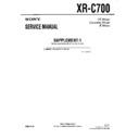 Sony XR-C700 (serv.man2) Service Manual