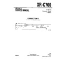 Sony XR-C700 (serv.man3) Service Manual