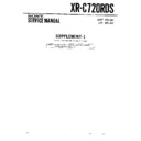 Sony XR-C720RDS (serv.man2) Service Manual