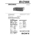 Sony XR-C7350X Service Manual