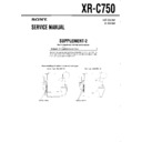 Sony XR-C750 (serv.man3) Service Manual