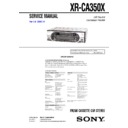 Sony XR-CA350X Service Manual
