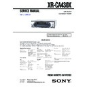Sony XR-CA430X Service Manual