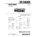 Sony XR-CA640X Service Manual