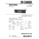 Sony XR-CA650X Service Manual