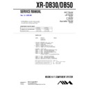 Sony XR-DB30, XR-DB50 Service Manual