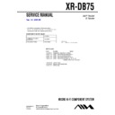Sony XR-DB75 Service Manual