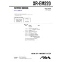 Sony XR-EM220 Service Manual