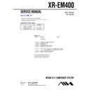 Sony XR-EM400 Service Manual