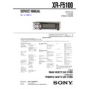 Sony XR-F5100 Service Manual
