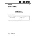 Sony XR-H33MD Service Manual