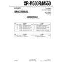 Sony XR-M500R, XR-M550 (serv.man2) Service Manual