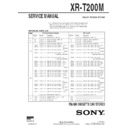 Sony XR-T200M Service Manual