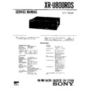 Sony XR-U800RDS Service Manual