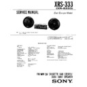 Sony XRS-333 Service Manual