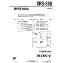 Sony XRS-880 Service Manual