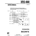 Sony XRS-888 Service Manual