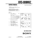 Sony XRS-999MK2 Service Manual