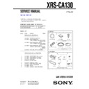 Sony XRS-CA130 Service Manual