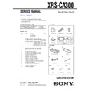 Sony XRS-CA300 (serv.man2) Service Manual