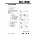 Sony XRS-CA500 Service Manual