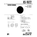 xs-1022 service manual