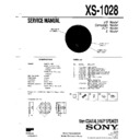 xs-1028 service manual