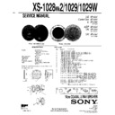 Sony XS-1028MK2 Service Manual