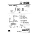 Sony XS-1051D (serv.man2) Service Manual