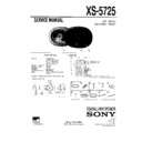 Sony XS-5725 Service Manual