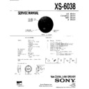 xs-6038 service manual