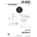 xs-603g service manual