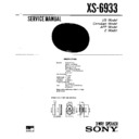 Sony XS-6933 Service Manual