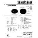 Sony XS-6937 Service Manual
