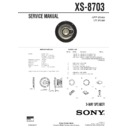 Sony XS-8703 Service Manual