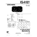 Sony XS-A1021 Service Manual